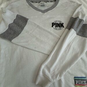 2 PINK Crew Neck Sweaters